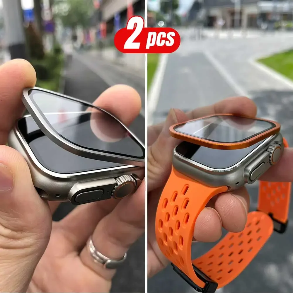 2PCS Titanium Metal Frame for  - Smartwatch Screen Film ulasan dan harga