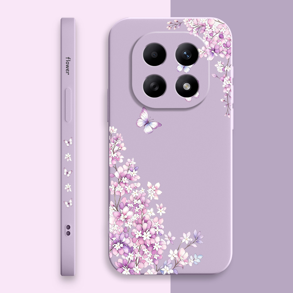 Violet Floral Phone Case For X - Xiaomi Redmi Note 14 ulasan dan harga