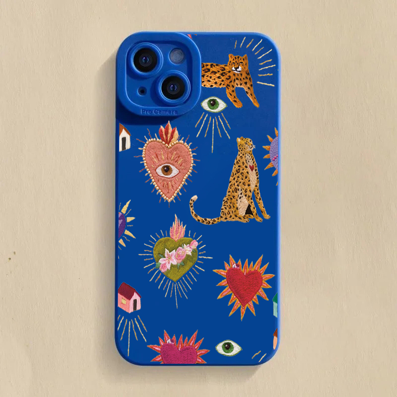 Floral Leopard Eyes Phone Case - Samsung Galaxy S24 ulasan dan harga