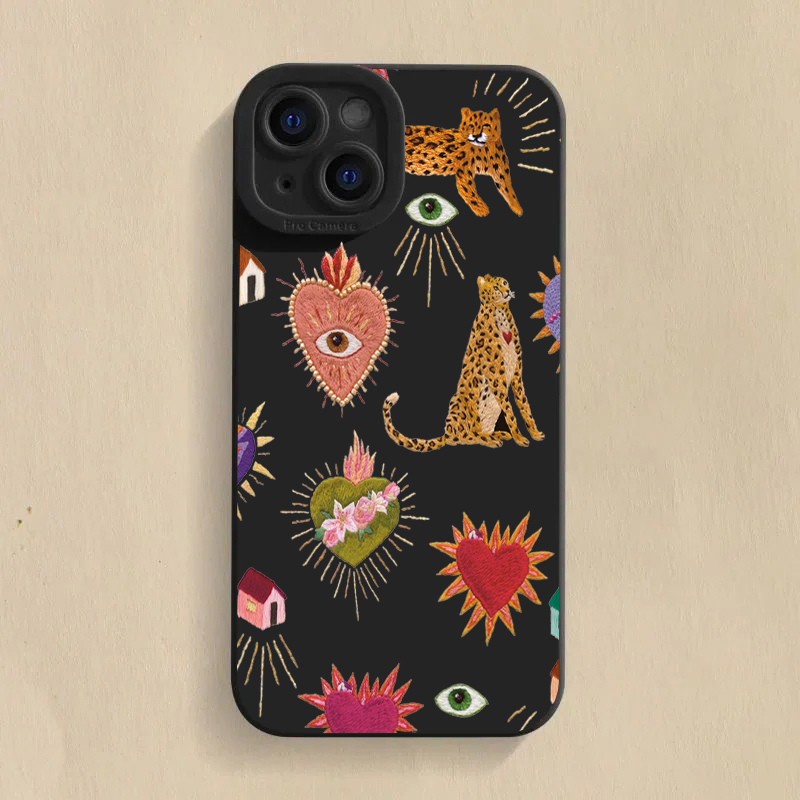 Floral Leopard Eyes Phone Case - Samsung Galaxy S24 ulasan dan harga