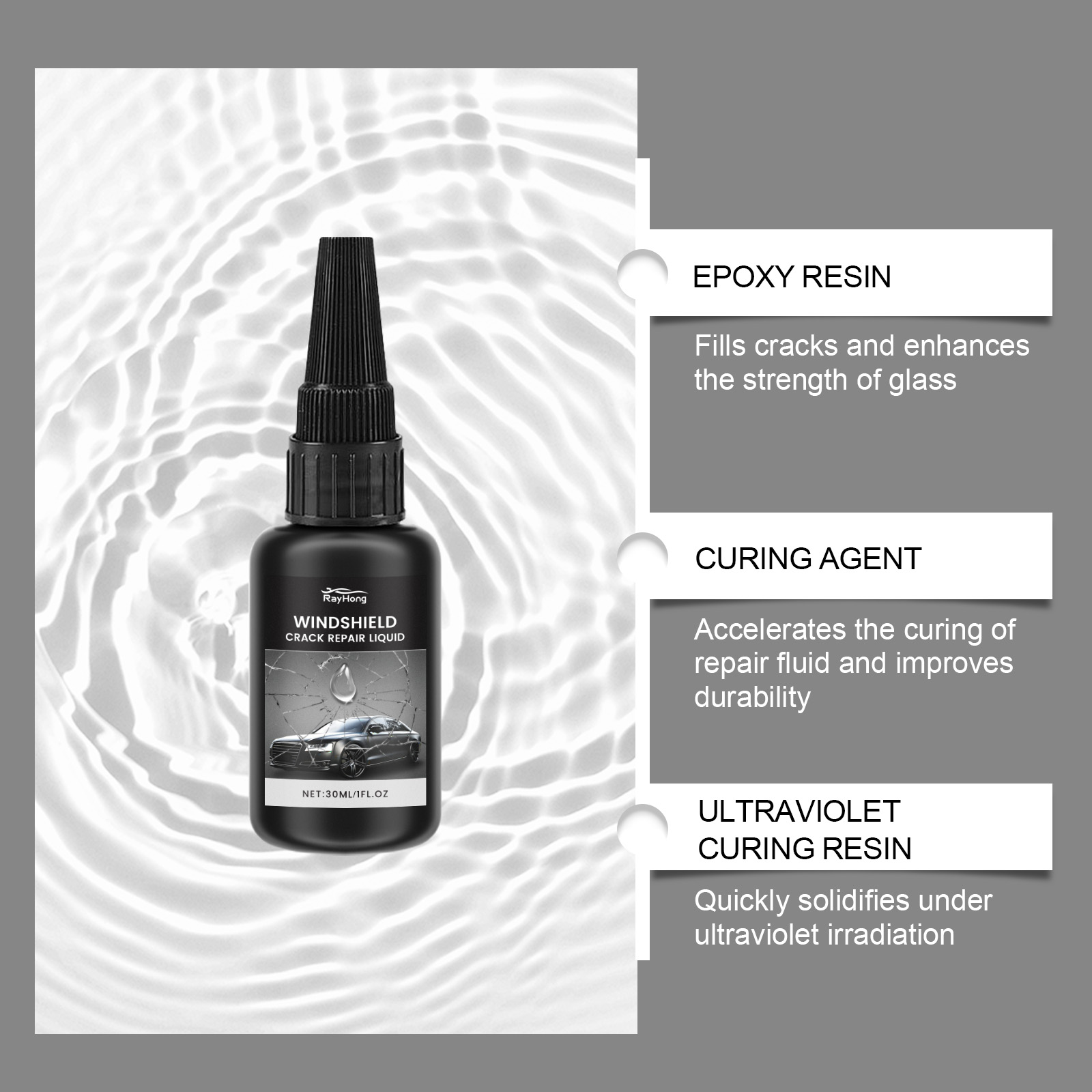 Windshield Repair Kit Quick Cu - Liquid Uv Glue Kit ulasan dan harga